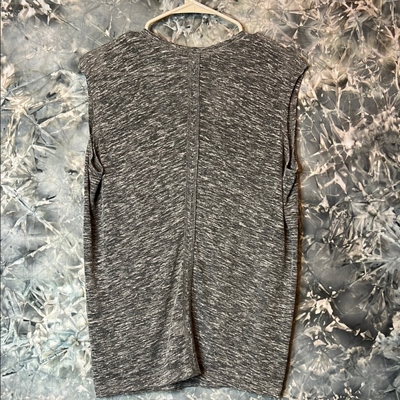 Bar III Gray Scoop Neck Muscle Tee - Picture 3 of 7